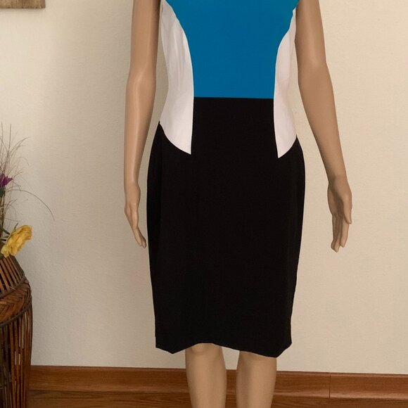 Calvin Klein color block dress women's size 6 - Picture 9 of 10